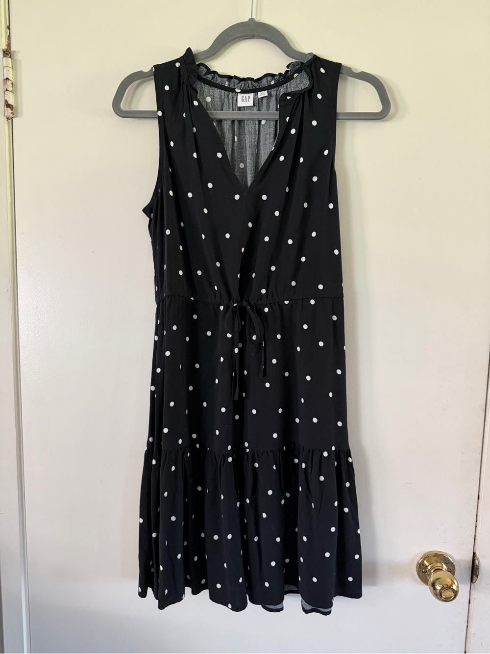 Gap black and white polka dot dress.